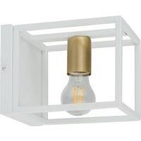 Euluna Aramis wall light, 1-bulb, white/gold