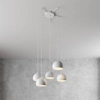 Luminex Sool hanging light, white, 5-bulb