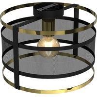 Luminex Lavinia ceiling light, golden rings, one-bulb