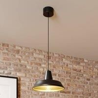 Luminex Class hanging light, black/gold
