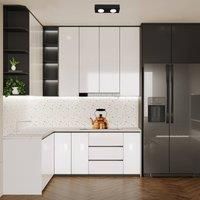 Luminex Downlight Ian in black, 2-bulb