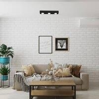 Luminex Downlight Ian in black, 3-bulb