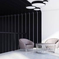 TEMAR LIGHTING Cleo 300 ceiling light, IP54, 30 cm black