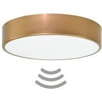 Euluna Cleo 400 ceiling light, sensor, 40 cm gold
