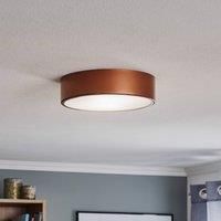 Euluna Cleo 300 ceiling light, sensor, 30 cm copper