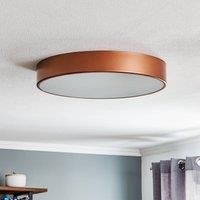 Euluna Cleo 500 ceiling light, sensor, 50 cm copper
