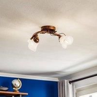 Lamkur Siena ceiling light, Florentine style, two-bulb