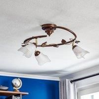 Siena ceiling light, Florentine style, three-bulb