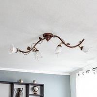 Lamkur Florentine ceiling light Siena, curved, 4-bulb
