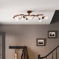 Lamkur Siena ceiling light, Florentine style, six-bulb