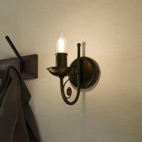 Lamkur Ayleen steel wall lamp, no lampshade, black