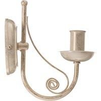 Lamkur Ayleen steel wall light, no lampshade, white