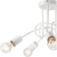 Euluna Ceiling light Joiy, crossed, 5-bulb, white