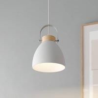 Lamkur Bergen pendant light, one-bulb, white