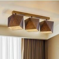 Lamkur Thea ceiling light, 3-bulb, black