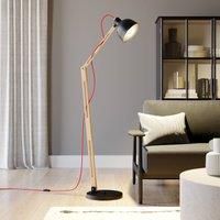 Skansen floor lamp, adjustable, black