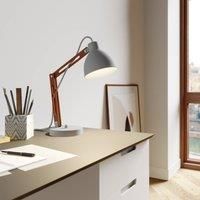 Skansen table lamp, adjustable, grey