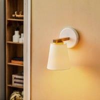 Lamkur Canditia wall lamp made of wood and fabric