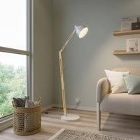 Skansen floor lamp, adjustable, white
