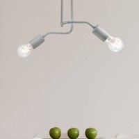 Lamkur Ceiling light Joiy, 2-bulb, grey