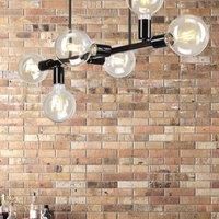 Lamkur Ceiling light Eliza, 6-bulb, black