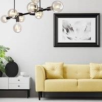 Lamkur Ceiling light Eliza, 8-bulb, black