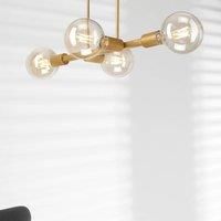 Lamkur Ceiling light Eliza, 4-bulb, gold