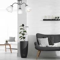 Miranda ceiling light, three-bulb, chrome