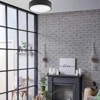 Lamkur Kimban ceiling light made of metal, 36 cm, black