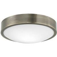 Lamkur Jaris ceiling light, domed glass, 26 cm, patina
