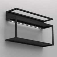 Luminex Shelf wall light, black, steel, 60 cm long, 1 x LED