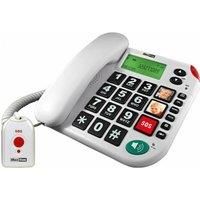 Maxcom KXT480W Large Button Phone with Dual Caller ID & Photo Memory