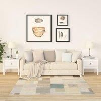 Side Tables 2 pcs White 50x50x49 cm Solid Wood Pine