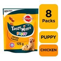 Pedigree Tasty Minis Puppy Junior Treats Chicken Flavour Chewy Snack Cubes