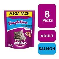 Whiskas Temptations Maxi Pack 180g - Salmon (180g)