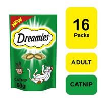 Dreamies Catnip Adult Cat Treats 60g  wilko