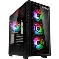 KOLINK Observatory Y AMD SE ARGB E-ATX Mid-Tower PC Case - Black, Black