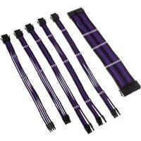 Kolink Core Adept Braided Cable Extension Kit - Jet Black/Titan Purple
