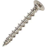 HingeTite Countersunk Chrome Plated Pozi Screw 4 x 30mm