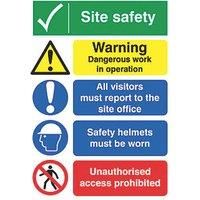 "Site Safety" Boards 400mm x 300mm 50 Pack (7766T)