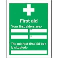 "Your First Aider" Notice Sign 400mm x 300mm (95808)