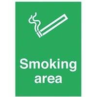 "Smoking Area" Sign 300mm x 500mm (60791)
