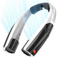 Rechargeable portable neck fan, 6 adjustable wind speeds, 360 neck cooling, suitable for summer outdoor/cycling/running/kitchen