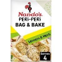 Nando/'s Lemon and Herb Extra Mild Peri-Peri Bag and Bake, 20 g