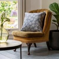 Linda Barker Ursulas Vine Piped Filled Cushion 50cm x 50cm Silver