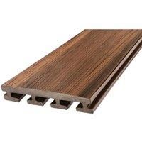 Eva-Last Tiger Cove Dark Brown Composite Infinity Deck Board - 25.4 x 135 x 2200mm - Pack of 5