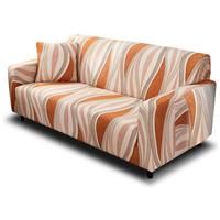 Hotniu Fit Stretch Sofa Covers - Polyester Printed 1-Piece Spandex (1