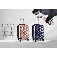 Kono Diamond Hard Shell 20 Suitcase - Hand Luggage! - Rose Gold