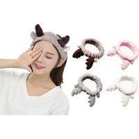 Cute Deer Design Beauty Skincare Headband - 4 Colours - Grey