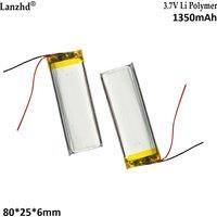 3.7V polymer battery 602580 1350mAh For portable hair dryer bicycle taillight video doorbell massage device milk suction device